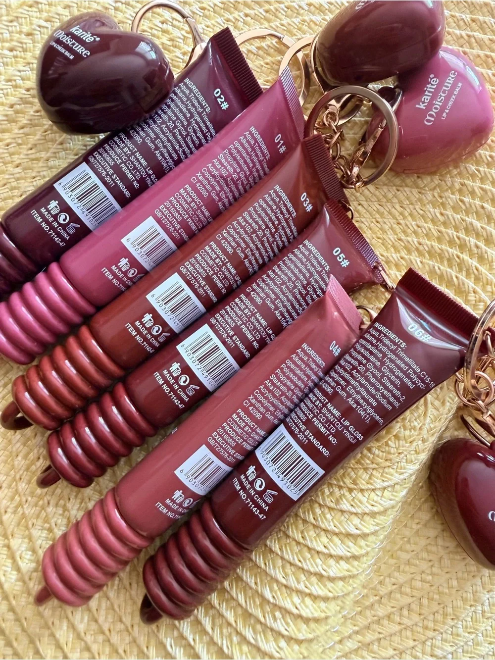 Chocolate lipglosses and lip balms